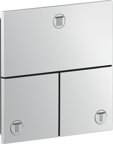  - AXOR ShowerSelect ID Zawór odcinający do 3 odbiorników, kwadratowy, podtynkowy chrom 36780000 - 36780000 - Łazienki Szydłowski