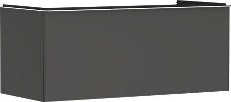  - HANSGROHE Xelu Q Szafka pod szlifowaną umywalkę wpuszczaną w blat z 1 szufladą 118 x 55 cm szary diament matowy 54063000 - 54063000 - Łazienki Szydłowski