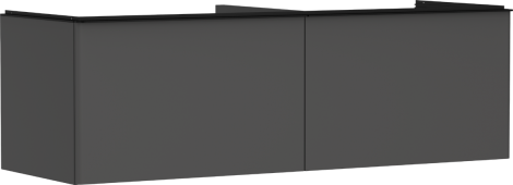 - HANSGROHE Xelu Q Szafka pod szlifowaną umywalkę wpuszczaną w blat z 2 szufladami 156 x 55 cm szary diament matowy 54071670 - 54071670 - Łazienki Szydłowski