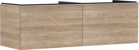 - HANSGROHE Xelu Q Szafka pod szlifowaną umywalkę wpuszczaną w blat z 2 szufladami 156 x 55 cm naturalny dąb 54072000 - 54072000 - Łazienki Szydłowski