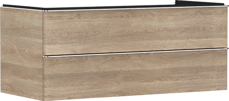 - HANSGROHE Xelu Q Szafka pod umywalkę nablatową z 2 szufladami 118 x 55 cm naturalny dąb 54084000 - 54084000 - Łazienki Szydłowski