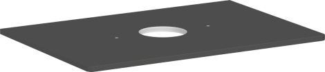 - HANSGROHE Xelu Q Blat 78 x 55cm z wycięciem na środku pod umywalkę nablatową bez otworu na baterię szary diament matowy 54113910 - 54113910 - Łazienki Szydłowski