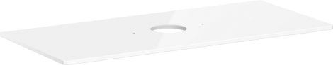 HANSGROHE Xelu Q Blat 118 x 55cm z wycięciem na środku pod umywalkę nablatową bez otworu na baterię biały wysoki połysk 54115050 54115050 od 