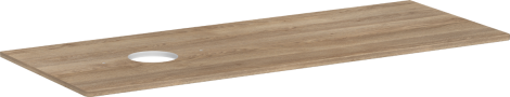 HANSGROHE Xelu Q Blat 136 x 55cm z wycięciem po lewej stronie pod umywalkę nablatową bez otworu na baterię naturalny dąb 54116230 54116230 od 