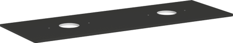 HANSGROHE Xelu Q Blat 156 x 55cm z wycięciami pod 2 umywalki nablatowe bez otworu na baterię Szary Diament Matowy 54119910 54119910 od 