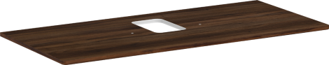 HANSGROHE Xelu Q Blat 118 x 55cm z wycięciem na środku pod umywalkę nablatową z otworem na baterię ciemny orzech 54122630 54122630 od 