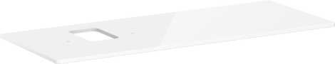 HANSGROHE Xelu Q Blat 136 x 55cm z wycięciem po lewej stronie pod umywalkę nablatową z otworem na baterię biały wysoki połysk 54123050 54123050 od 