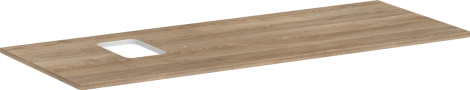 HANSGROHE Xelu Q Blat 136 x 55cm z wycięciem po lewej stronie pod umywalkę nablatową z otworem na baterię naturalny dąb 54123230 54123230 od 