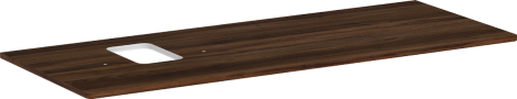 HANSGROHE Xelu Q Blat 136 x 55cm z wycięciem po lewej stronie pod umywalkę nablatową z otworem na baterię ciemny orzech 54123630 54123630 od 