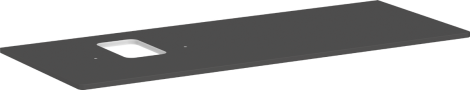 HANSGROHE Xelu Q Blat 136 x 55cm z wycięciem po lewej stronie pod umywalkę nablatową z otworem na baterię szary diament matowy 54123910 54123910 od 