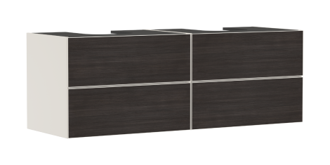 - HANSGROHE Xevolos E Szafka pod 2 szlifowane umywalki wpuszczane w blat z 4 szufladami 157 x 55cm piaskowy beż matowy 54200730 - 54200730 - Łazienki Szydłowski
