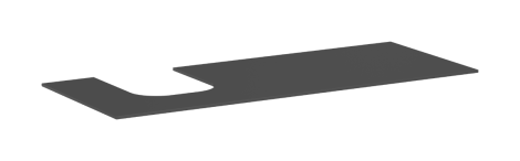 - HANSGROHE Xevolos E Blat 137 x 55cm z wycięciem po lewej stronie pod umywalkę wpuszczaną, szlifowaną 50 x 48cm, szary łupek matowy 54205760 - 54205760 - Łazienki Szydłowski