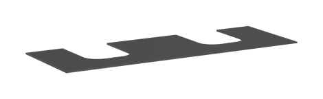 - HANSGROHE Xevolos E Blat 157 x 55cm z wycięciami pod 2 umywalki wpuszczane, szlifowaną 60 x 48cm, szary łupek matowy 54211760 - 54211760 - Łazienki Szydłowski