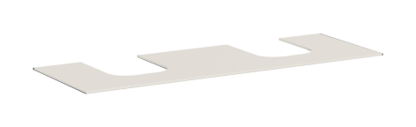 - HANSGROHE Xevolos E Blat 157 x 55cm z wycięciami pod 2 umywalki wpuszczane, szlifowaną 60 x 48cm, piaskowy beż matowy 54211780 - 54211780 - Łazienki Szydłowski