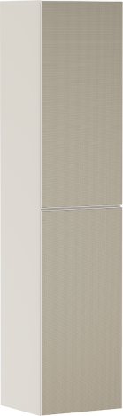 - HANSGROHE Xevolos E Szafka boczna wysoka 40 x 36cm, drzwi prawe, piaskowy beż matowy 54222390 - 54222390 - Łazienki Szydłowski