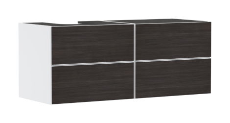 - HANSGROHE Xevolos E Szafka pod szlifowaną umywalkę wpuszczaną w blat po lewej stronie z 4 szufladami 137 x 55cm biały mat 54236730 - 54236730 - Łazienki Szydłowski