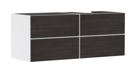 - HANSGROHE Xevolos E Szafka pod szlifowaną umywalkę wpuszczaną w blat po prawej stronie z 4 szufladami 137 x 55cm biały mat 54239730 - 54239730 - Łazienki Szydłowski
