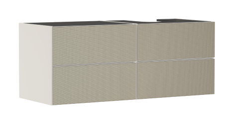- HANSGROHE Xevolos E Szafka pod szlifowaną umywalkę wpuszczaną w blat po prawej stronie z 4 szufladami 137 x 55cm Piaskowy Beż Mat 54240390 - 54240390 - Łazienki Szydłowski
