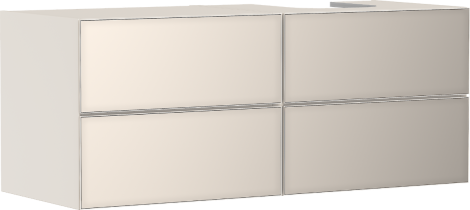 - HANSGROHE Xevolos E Szafka pod szlifowaną umywalkę wpuszczaną w blat po prawej stronie z 4 szufladami 137 x 55 cm, piaskowy beż matowy 54240790 - 54240790 - Łazienki Szydłowski