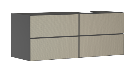 - HANSGROHE Xevolos E Szafka pod szlifowaną umywalkę wpuszczaną w blat po prawej stronie z 4 szufladami 137 x 55 cm, szary łupek matowy 54241390 - 54241390 - Łazienki Szydłowski