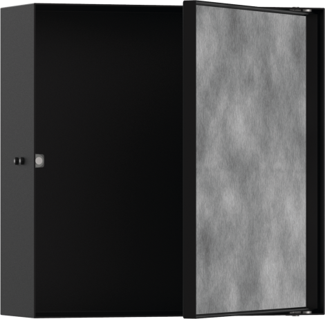 - HANSGROHE XtraStoris Rock Wnęka ścienna z drzwiczkami do wyłożenia płytkami 30 x 30 x 10 cm czarny mat  56085670 - 56085670 - Łazienki Szydłowski