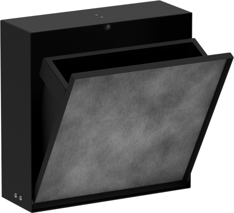 HANSGROHE XtraStoris Rock Wnęka ścienna z koszem na śmieci i drzwiczkami do wyłożenia płytkami 30 x 30 x 10 cm czarny mat 56089670 56089670 od 