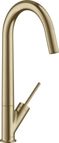 - AXOR Starck Jednouchwytowa bateria kuchenna 300 z obrotową wylewką brąz szczotkowany 10822140 - 10822140 U - Łazienki Szydłowski