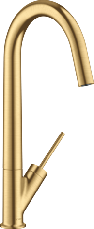  - AXOR Starck Jednouchwytowa bateria kuchenna 300 z obrotową wylewką złoty optyczny szczotkowany 10822250 - 10822250 U - Łazienki Szydłowski