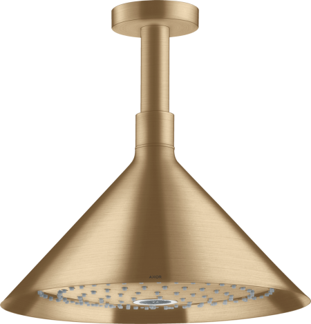  - AXOR Showers/Front Deszczownica 24 cm 2 jet z przyłączem sufitowym brąz szczotkowany 26022140 - 26022140 - Łazienki Szydłowski