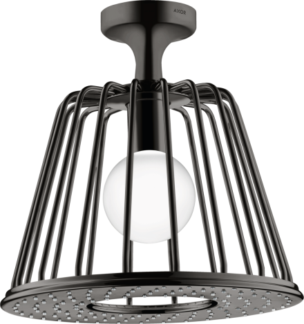 - AXOR LampShower/Nendo LampShower 275 1 jet z przyłączem sufitowym czarny chrom polerowany 26032330 - 26032330 - Łazienki Szydłowski