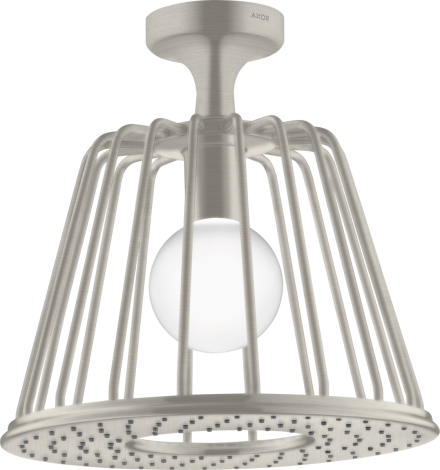 - AXOR LampShower/Nendo LampShower 275 1 jet z przyłączem sufitowym stal szlachetna optyczna 26032800 - 26032800 - Łazienki Szydłowski