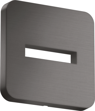 - AXOR ShowerSolutions Rozeta, softsquare czarny chrom szczotkowany 35214340 - 35214340 - Łazienki Szydłowski