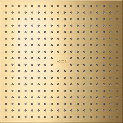  - AXOR ShowerSolutions Głowica prysznicowa 300/300 2jet do montażu w suficie złoty optyczny szczotkowany 35321250 - 35321250 - Łazienki Szydłowski