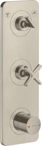  - AXOR Citterio E Moduł termostatyczny 380/120 do 2 odbiorników z płytką, podtynkowy nikiel szczotkowany 36703820 - 36703820 - Łazienki Szydłowski