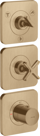  - AXOR Citterio E Moduł termostatyczny 380/120 do 3 odbiorników z rozetami, podtynkowy brąz szczotkowany 36704140 - 36704140 - Łazienki Szydłowski