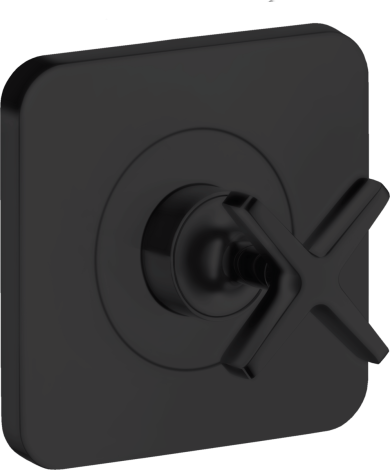  - AXOR Citterio E Zawór odcinający 120/120, podtynkowy czarny mat 36771670 - 36771670 - Łazienki Szydłowski