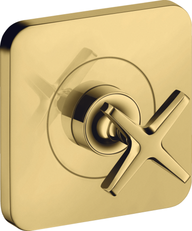  - AXOR Citterio E Zawór odcinający 12 x 12 cm, podtynkowy złoty optyczny polerowany 36771990 - 36771990 - Łazienki Szydłowski