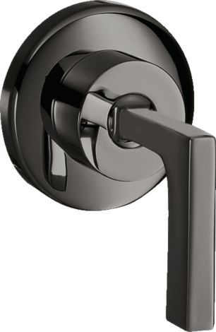 - AXOR Citterio Zawór odcinający z uchwytem jednoramiennym, czarny chrom polerowany 39960330 - 39960330 - Łazienki Szydłowski