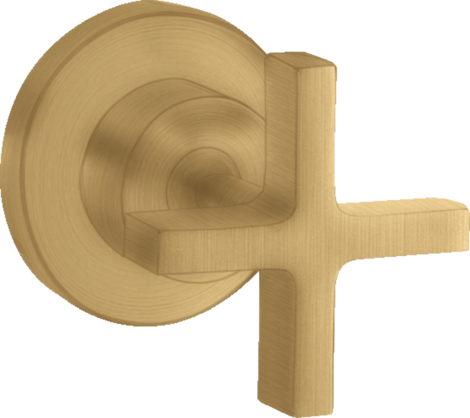  - AXOR Citterio Zawór odcinający z uchwytem krzyżowym, podtynkowy złoty optyczny szczotkowany 39965250 - 39965250 U - Łazienki Szydłowski