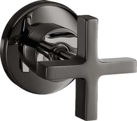  - AXOR Citterio Zawór odcinający z uchwytem krzyżowym, podtynkowy czarny chrom polerowany 39965330 - 39965330 - Łazienki Szydłowski