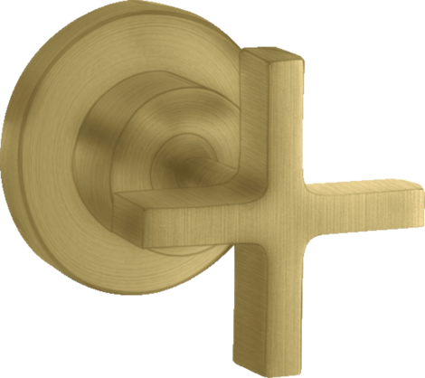  - AXOR Citterio Zawór odcinający z uchwytem krzyżowym, podtynkowy mosiądz szczotkowany 39965950 - 39965950 U - Łazienki Szydłowski