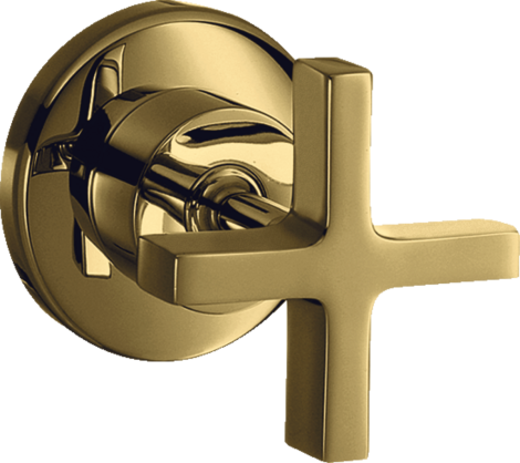  - AXOR Citterio Zawór odcinający z uchwytem krzyżowym, podtynkowy złoty optyczny polerowany 39965990 - 39965990 U - Łazienki Szydłowski