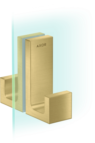 AXOR Universal Rectangular Uchwyt drzwi prysznicowych mosiądz szczotkowany 42639950 42639950 od 