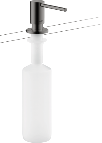  - AXOR Uno Dozownik płynu do naczyń / mydła w płynie czarny chrom polerowany 42818330 - 42818330 - Łazienki Szydłowski