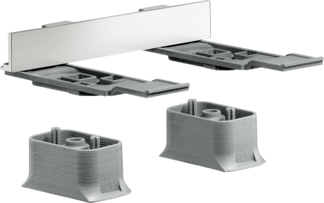 AXOR Universal Softsquare Zestaw adapterów nikiel szczotkowany 42870820 42870820 od 