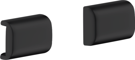  - AXOR Universal Softsquare Zaślepki czarny mat 42871670 - 42871670 - Łazienki Szydłowski