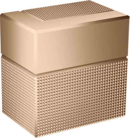 AXOR Edge Zawór odcinający, podtynkowy, szlif diamentowy czerwony złoty polerowany 46771300 46771300 od 