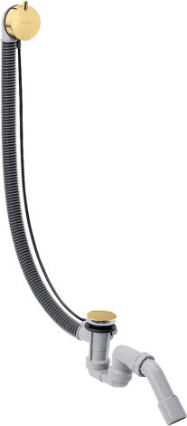  - AXOR Kompletny syfon wannowy z przelewem, specjalny złoty optyczny polerowany 58318990 - 58318990 - Łazienki Szydłowski