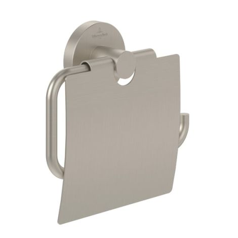  - Villeroy&Boch Elements-Tender uchwyt na papier toaletowy z pokrywą, nikiel szczotkowany TVA15101300064 - TVA15101300064 - Łazienki Szydłowski