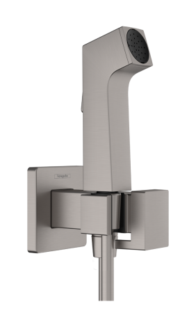 Hansgrohe słuchawka prysznicowa Bidette 1 jet E EcoSmart dla wody zimnej z uchwytem i wężem prysznicowym 125 cm Czarny Chrom Szczotkowany 29231340 29231340 od 